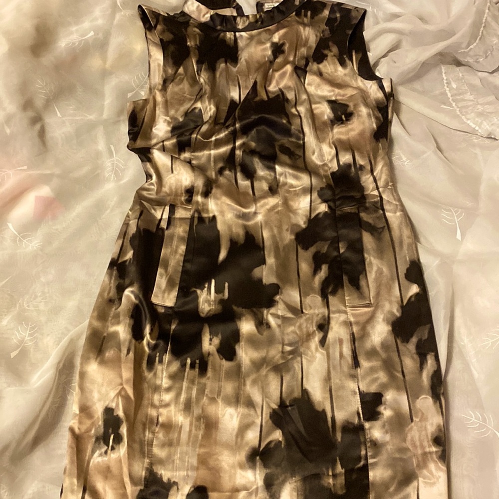 Zara silk made in Spain medium pencil cut dress